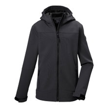 Killtec Softshelljacke KOS 484 (mit Kapuze, winddicht, wasserabweisend) schwarz Jungen